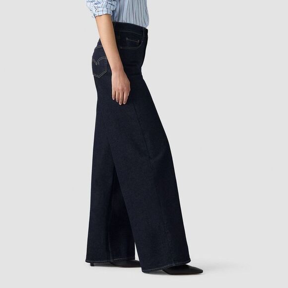Levi's -  Women's High-Rise Wide Leg Jeans - Retro Ri Retro Rinse - Picture 2 of 3